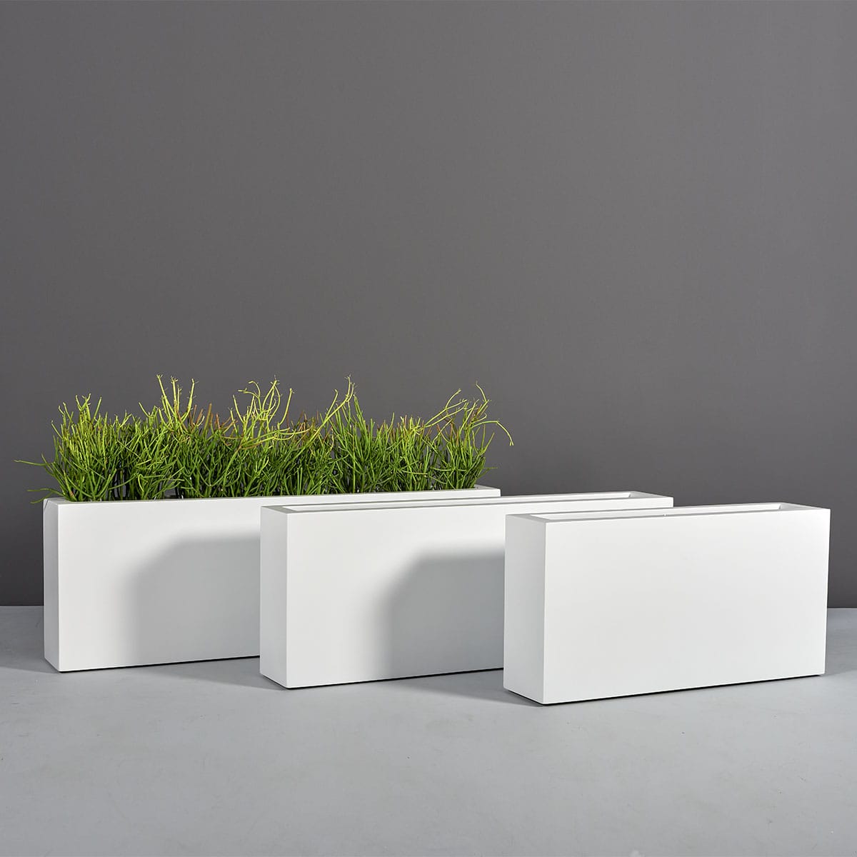 Maceta rectangular estrecha Camoux